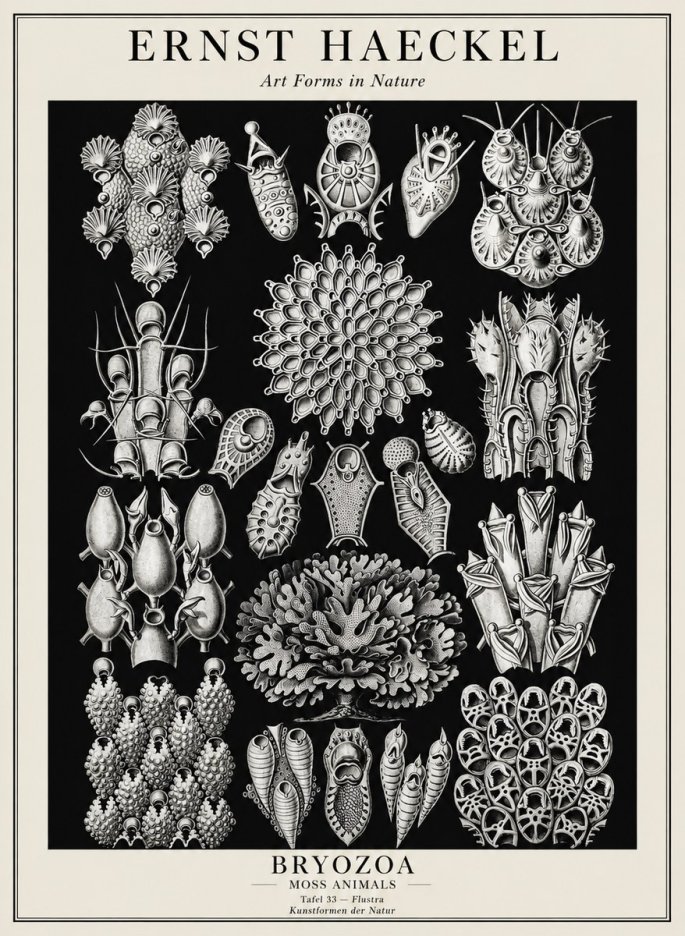 Ernst Haeckel Bryozoa No3 - Poster