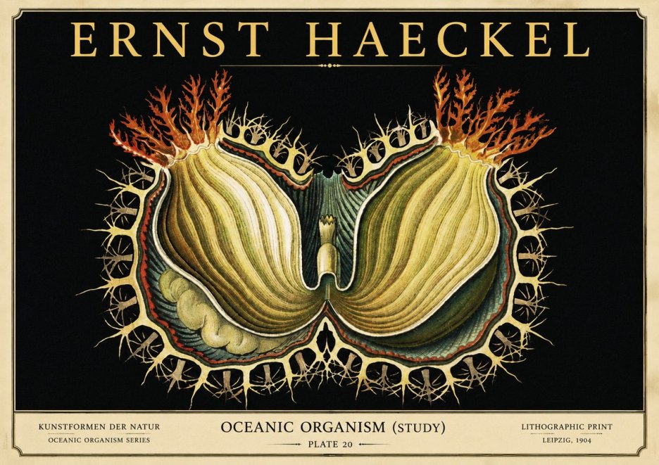 Ernst Haeckel Nature's Architecture No6 - Poster