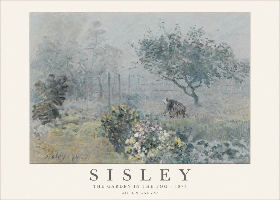 Sisley The Garden in the Fog No6 - Poster