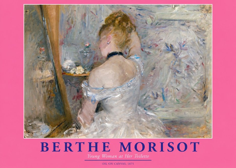 Berthe Morisot Young Woman at Her Toilette No3 - Poster