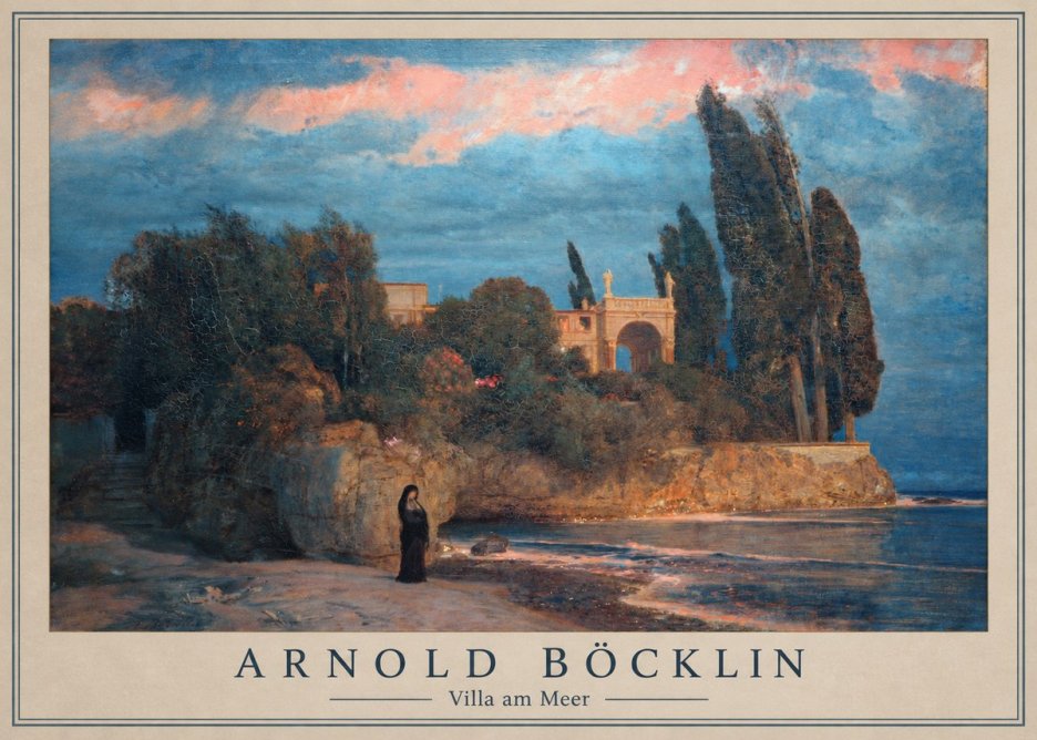 Arnold Böcklin Villa Am Meer No1 - Poster