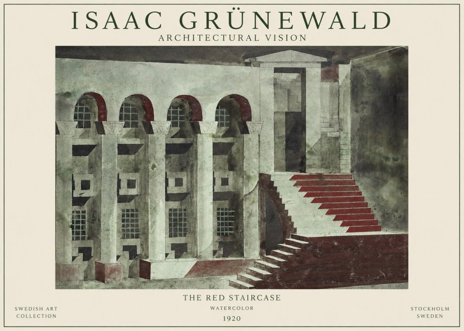 Isaac Grünewald The Steps of Silence No2 - Poster