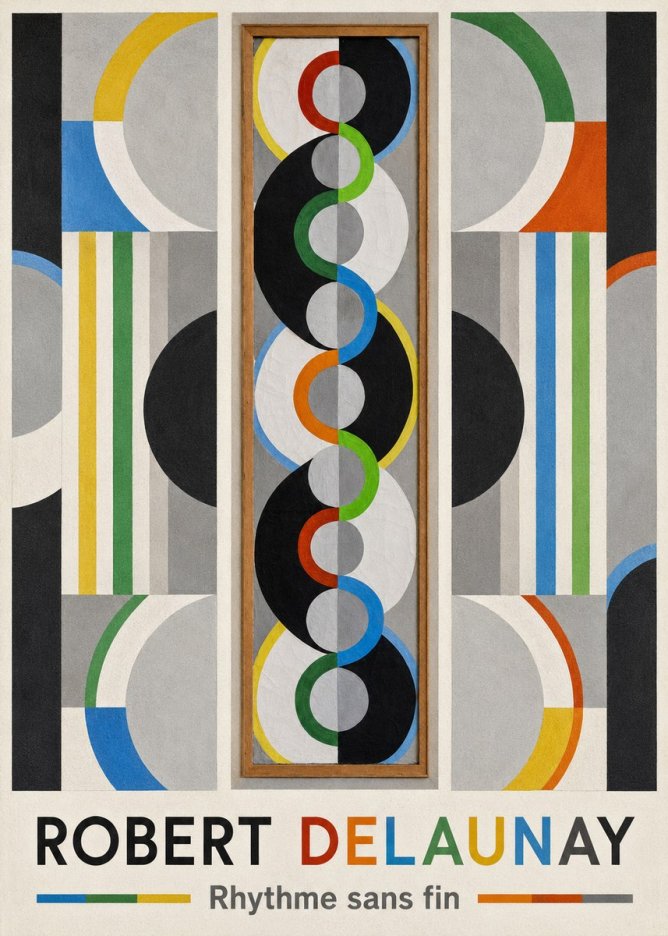 Robert Delaunay Rythme Sans Fin II No1 - Poster