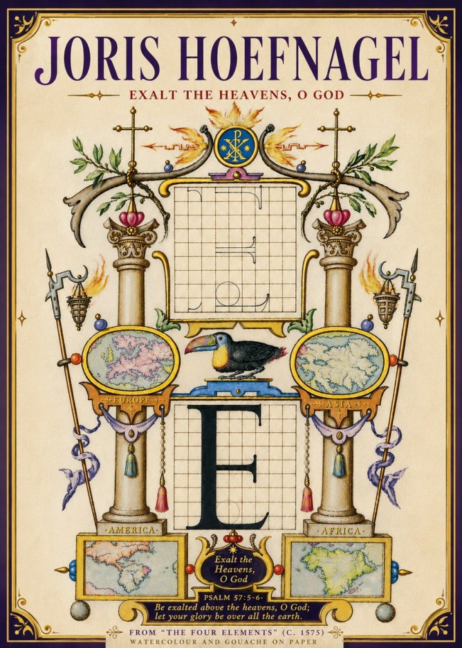 Joris Hoefnagel Exalt the Heavens, O God No5 - Poster