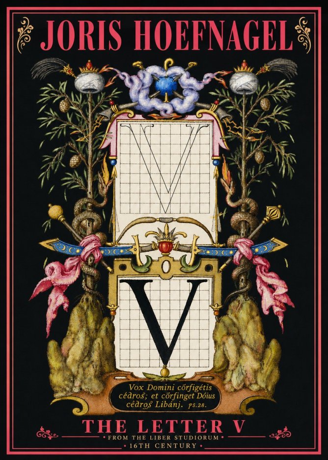 Joris Hoefnagel The Letter V No6 - Poster