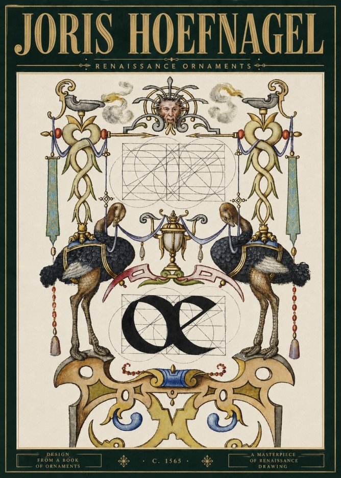 Joris Hoefnagel Ornamental Study I No5 - Poster