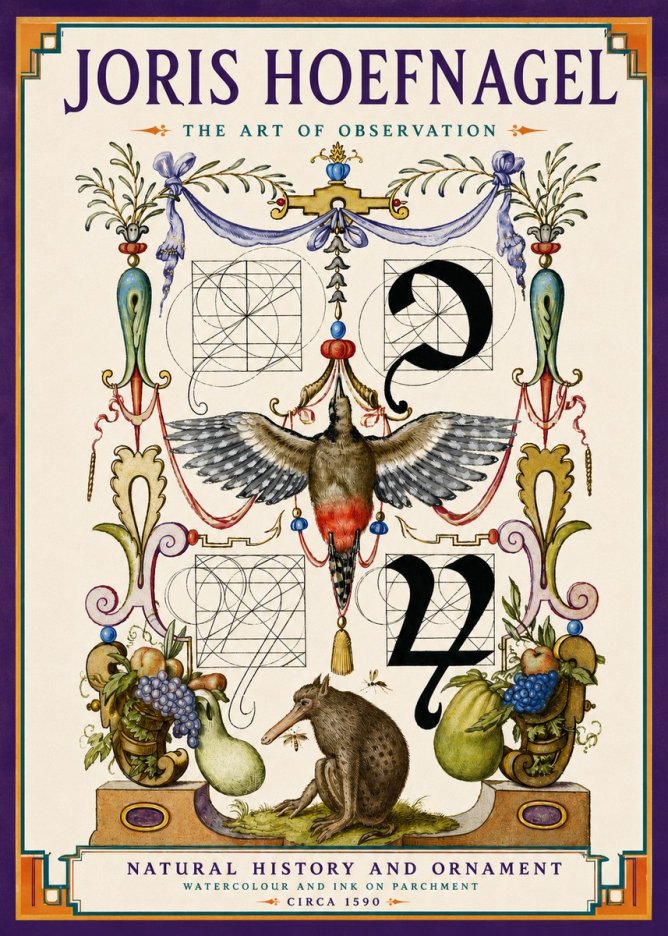 Joris Hoefnagel Study of Nature and Ornament No6 - Poster