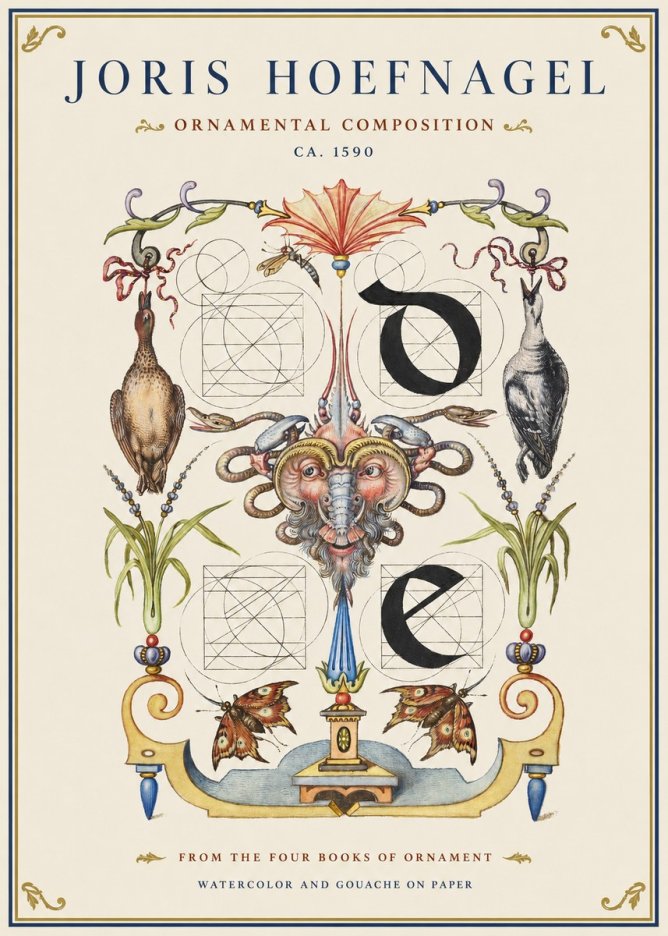 Joris Hoefnagel Ornamental Composition No1 - Poster