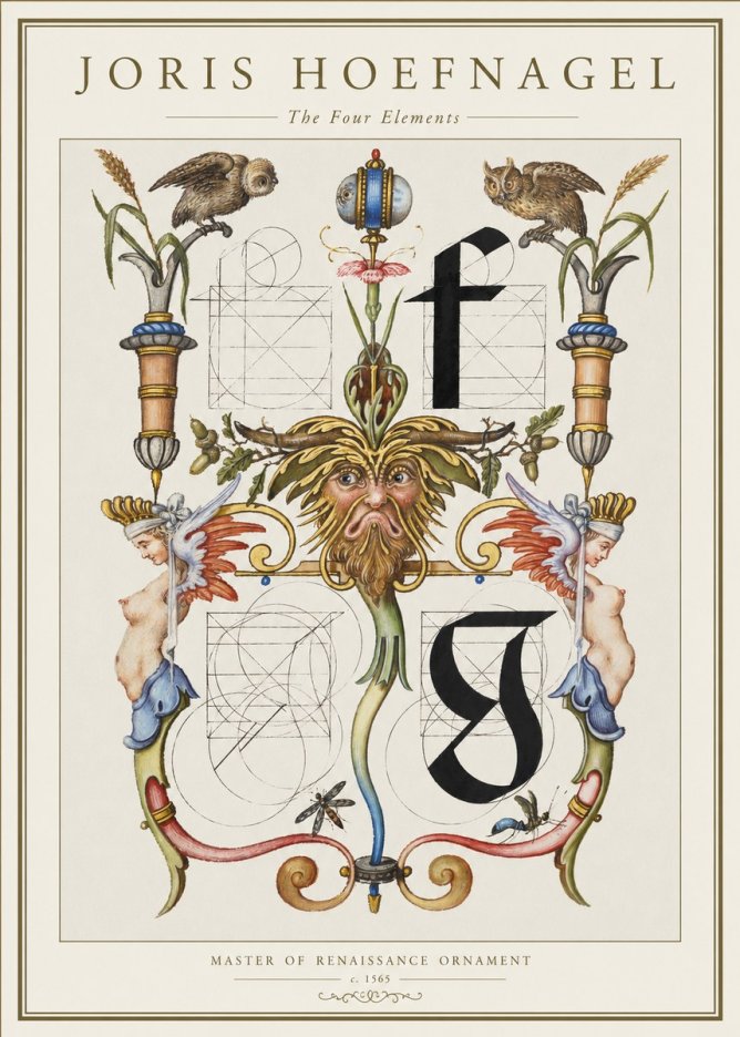 Joris Hoefnagel The Four Elements II No1 - Poster