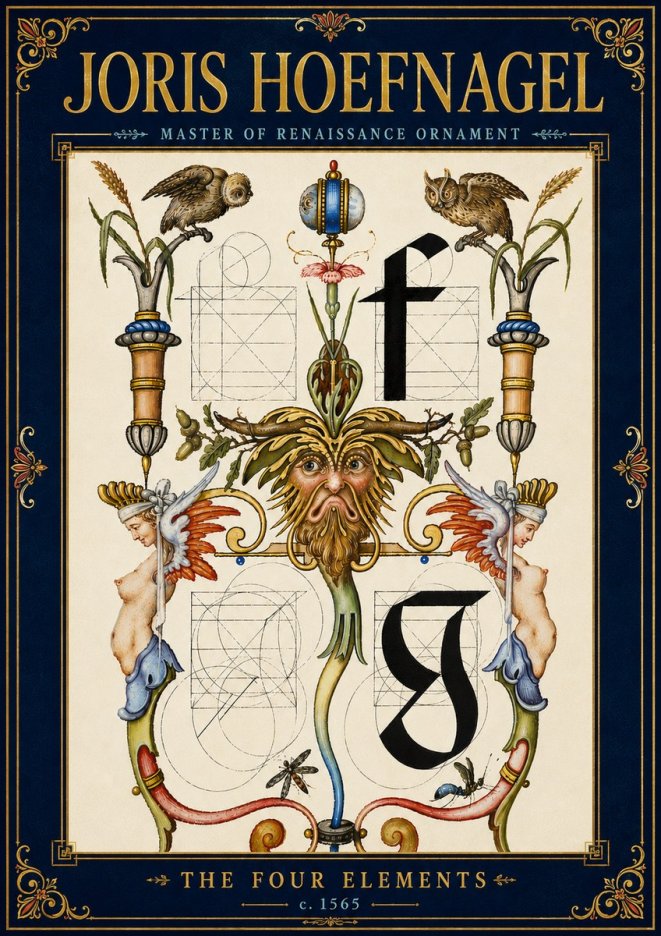 Joris Hoefnagel The Four Elements II No6 - Poster