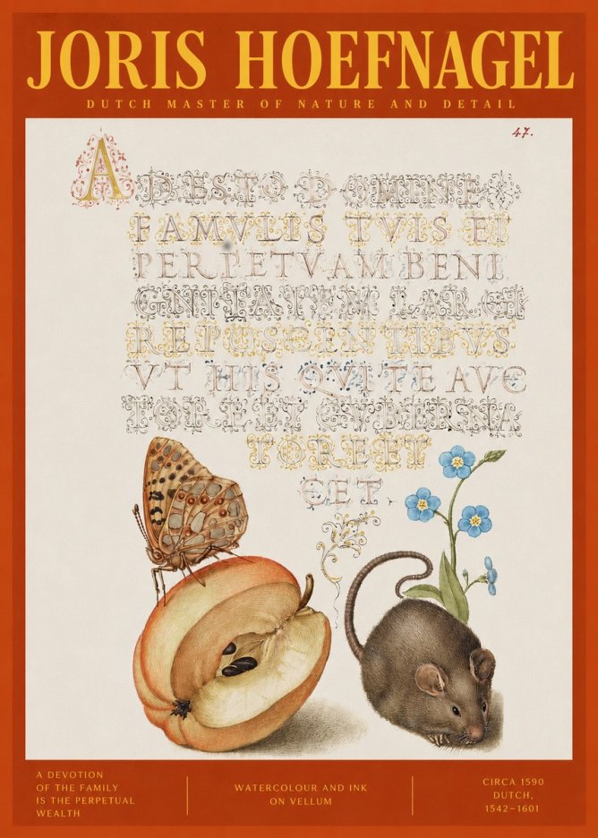 Joris Hoefnagel A Devotion of the Family Is the Perpetual Wealth No2 - Poster