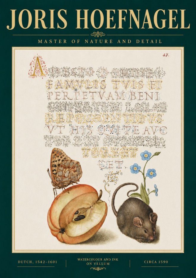 Joris Hoefnagel A Devotion of the Family Is the Perpetual Wealth No3 - Poster