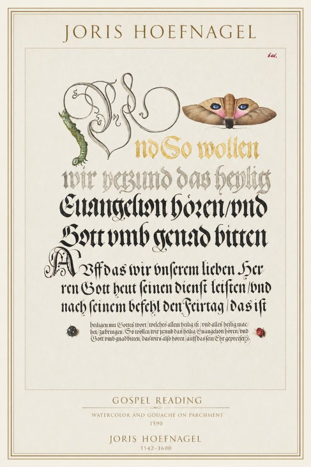 Joris Hoefnagel Gospel Reading No1 - Poster