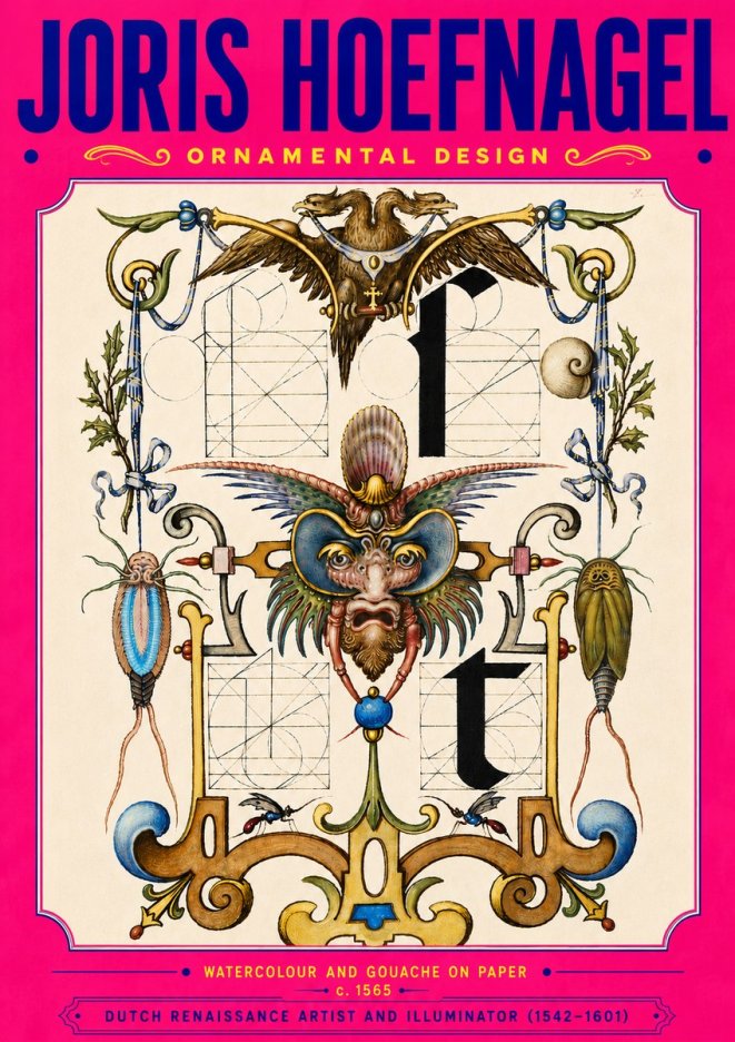Joris Hoefnagel Ornamental Design II No5 - Poster