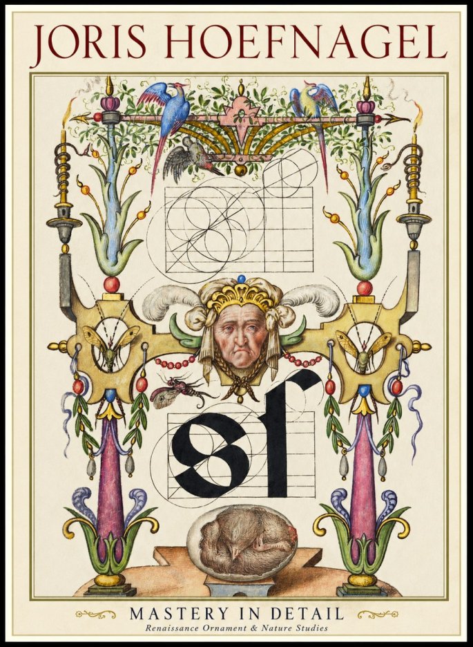 Joris Hoefnagel Mastery in Detail - Renaissance Ornament & Nature Studies No1 - Poster