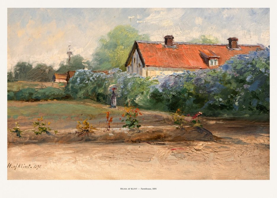 Hilma af Klint Farmhouse, 1891 No5 - Poster