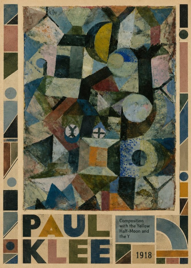 Paul Klee Composition with the Yellow Half-moon and the Y No5 - Poster