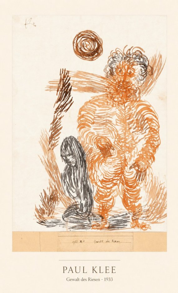 Paul Klee Gewalt Des Riesen I No4 - Poster