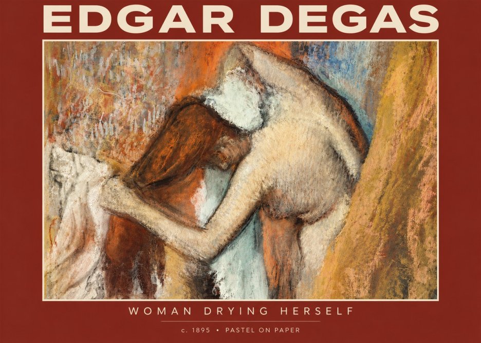Edgar Degas Woman Drying Herself I No4 - Poster