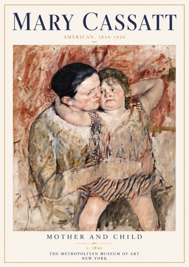 Mary Cassatt Mother and Child II No6 - Poster
