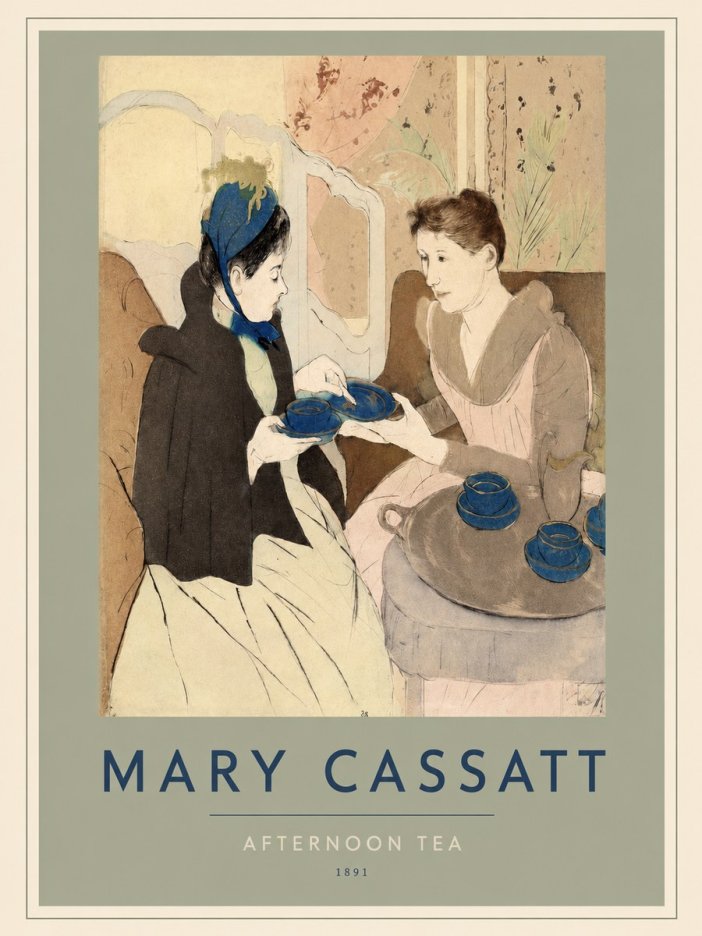 Mary Cassatt Afternoon Tea No2 - Poster