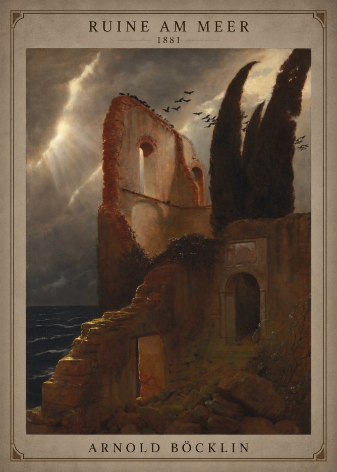 Arnold Böcklin Ruine Am Meer · 1881 No3 - Poster