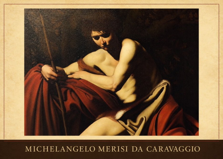 Michelangelo Merisi da Caravaggio Saint John the Baptist I No3 - Poster