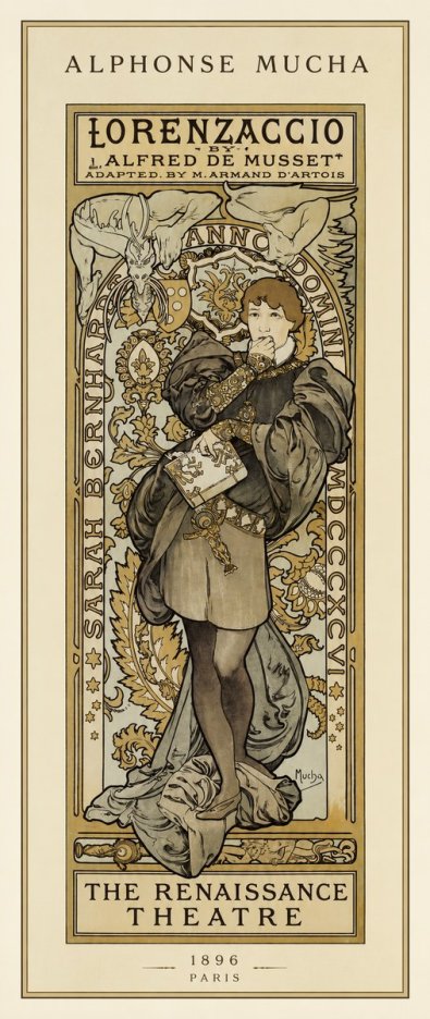 Mucha Lorenzaccio No1 - Poster