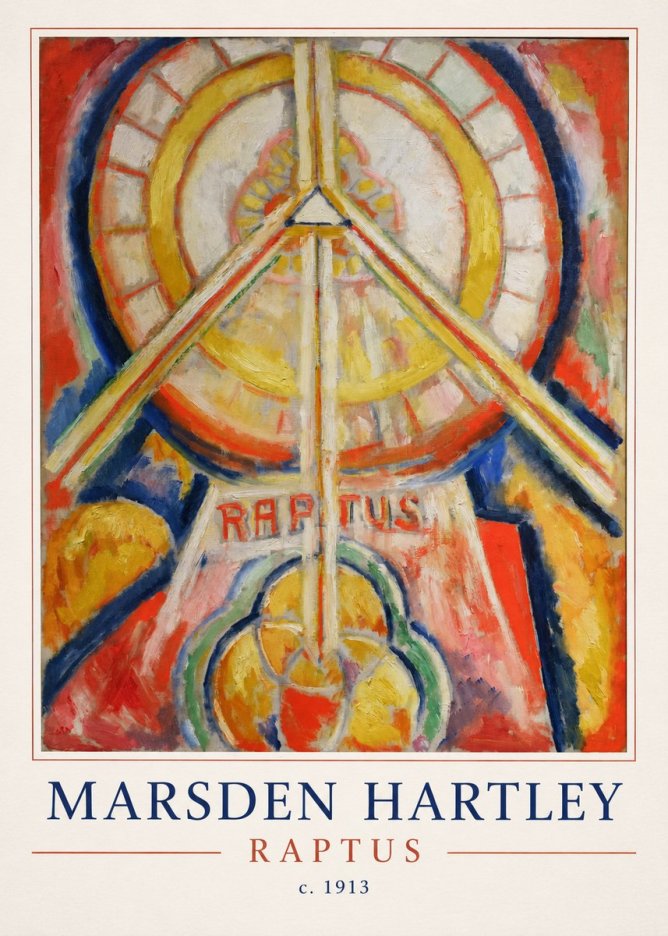Marsden Hartley Raptus No4 - Poster