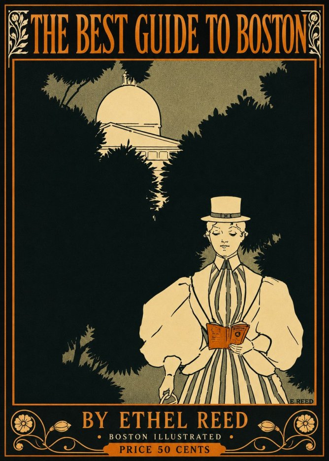 Ethel Reed The Best Guide to Boston No4 - Poster