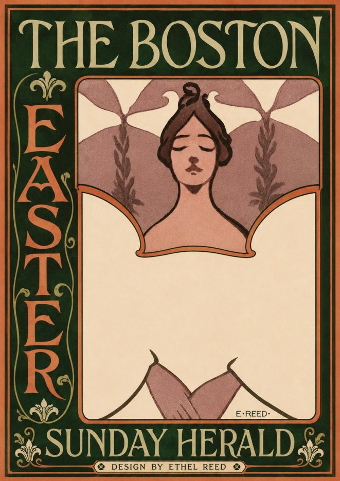 Ethel Reed The Boston Easter Sunday Herald No3 - Poster