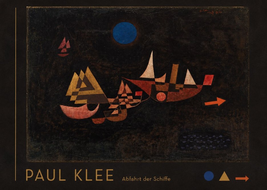 Paul Klee Abfahrt Der Schiffe No3 - Poster