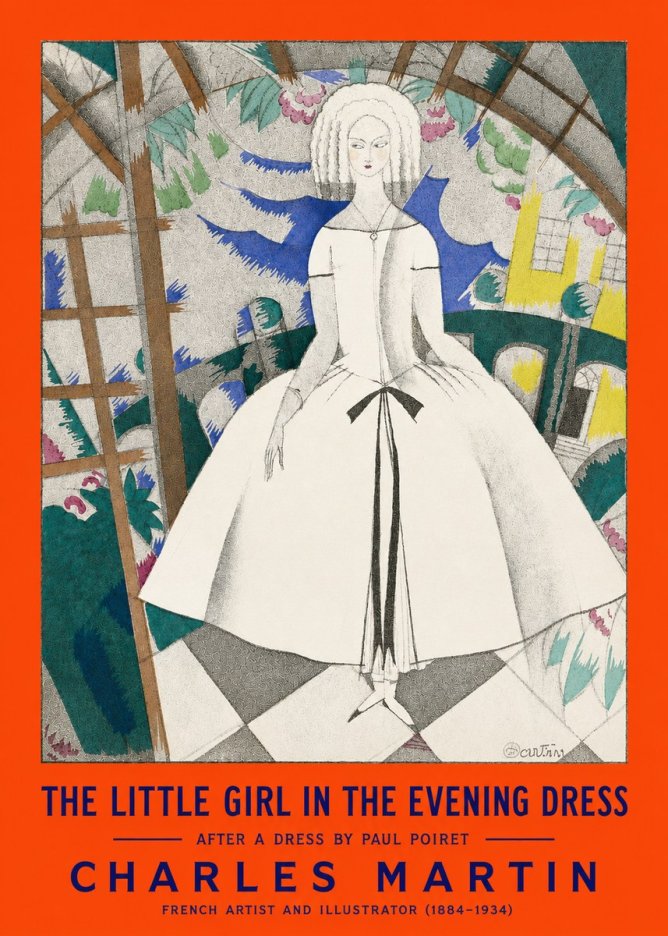 Charles Martin The Little Girl in the Evening Dress No2 - Poster