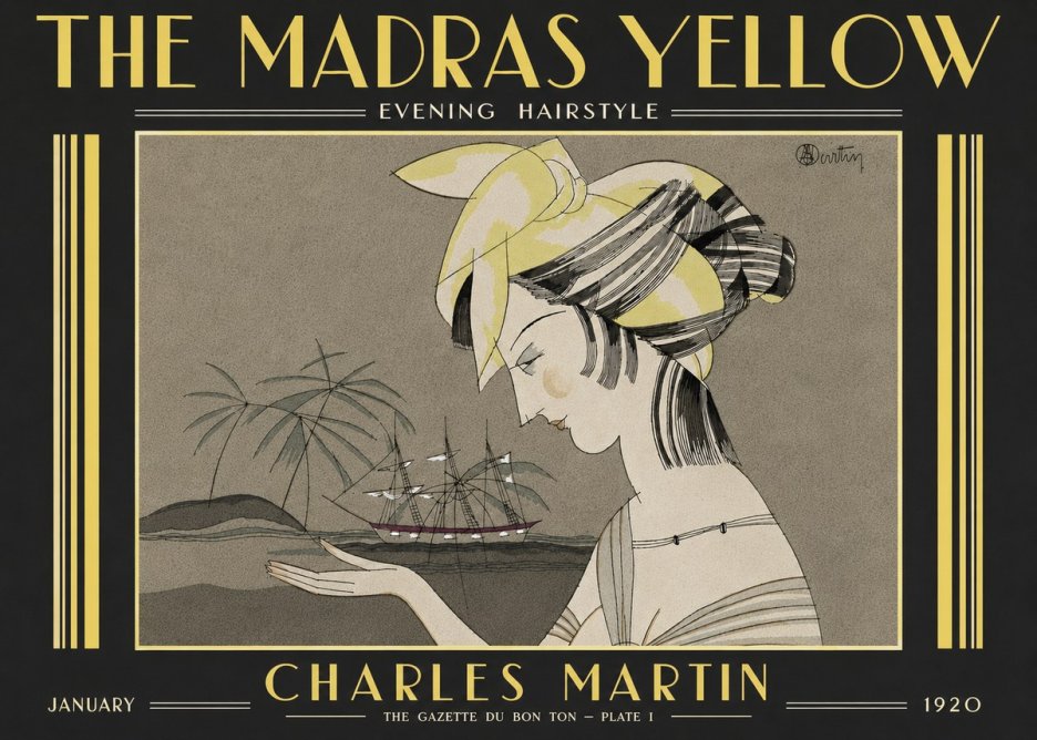 Charles Martin The Madras Yellow - Evening Hairstyle No6 - Poster