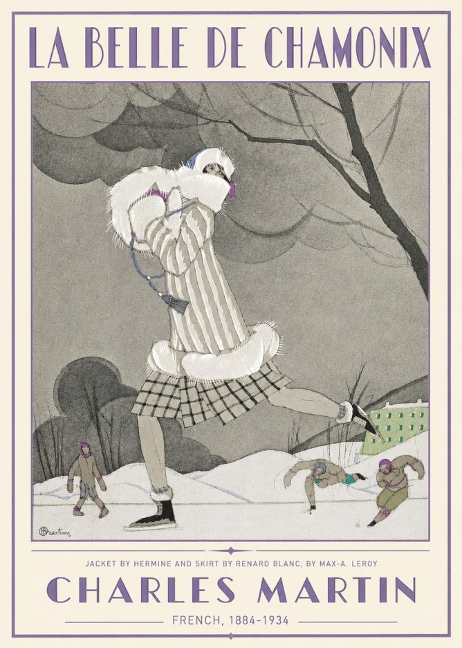 Charles Martin La Belle De Chamonix No3 - Poster