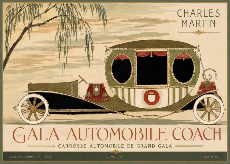 Charles Martin Gala Automobile Coach No4 - Poster