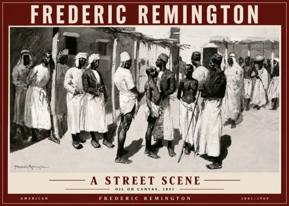 Frederic Remington A Street Scene No5 - Poster