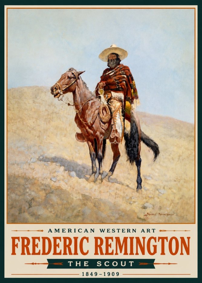 Frederic Remington The Scout I No5 - Poster