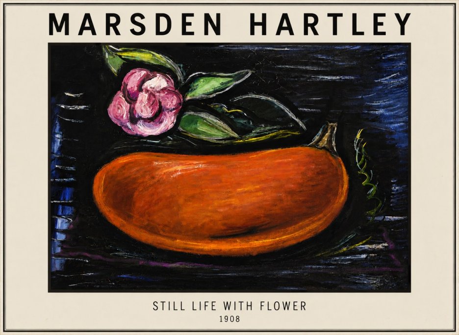 Marsden Hartley Still Life with Flower No3 - Poster