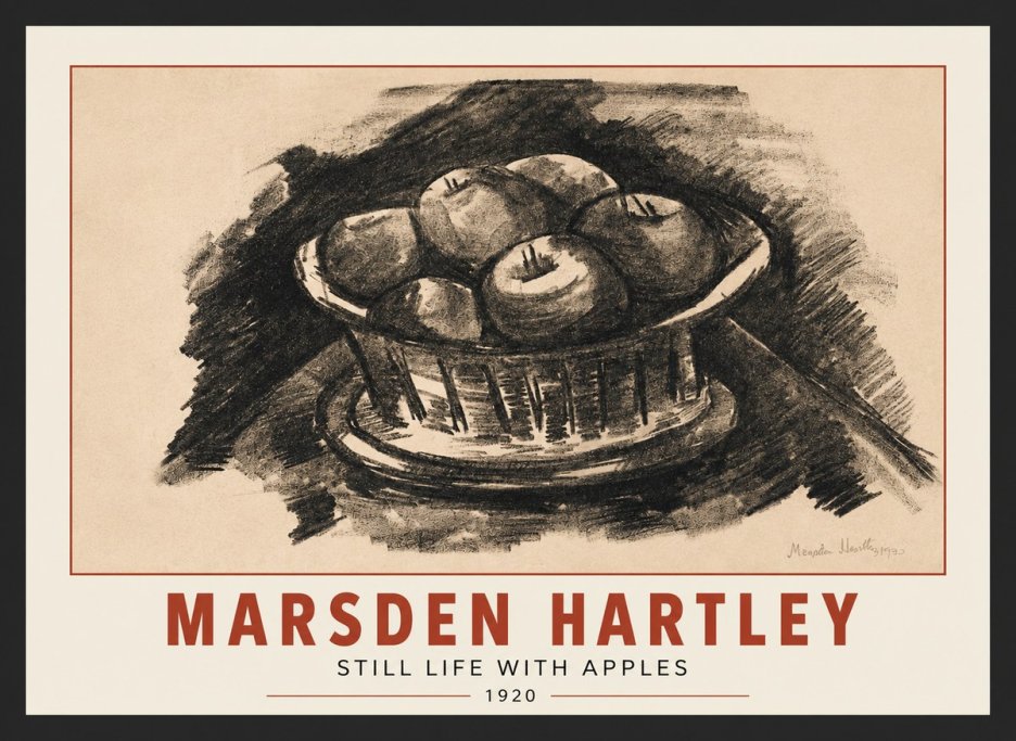 Marsden Hartley Still Life with Apples No3 - Poster