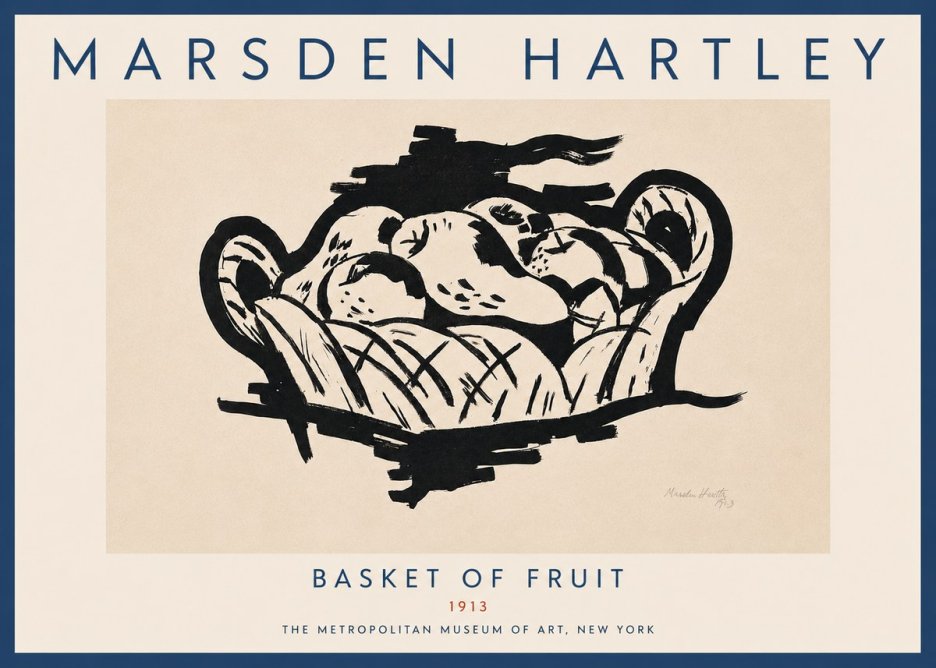Marsden Hartley Basket of Fruit No5 - Poster