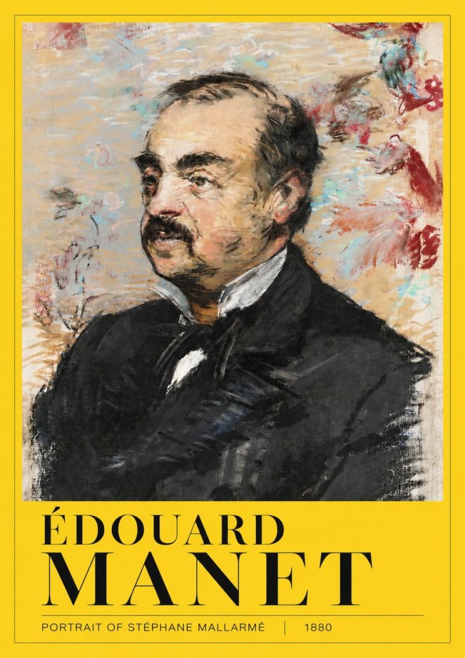 Édouard Manet Portrait of Stéphane Mallarmé I No4 - Poster