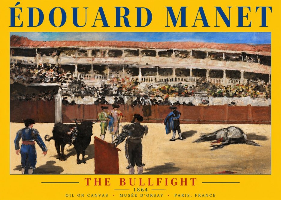Édouard Manet The Bullfight II No5 - Poster