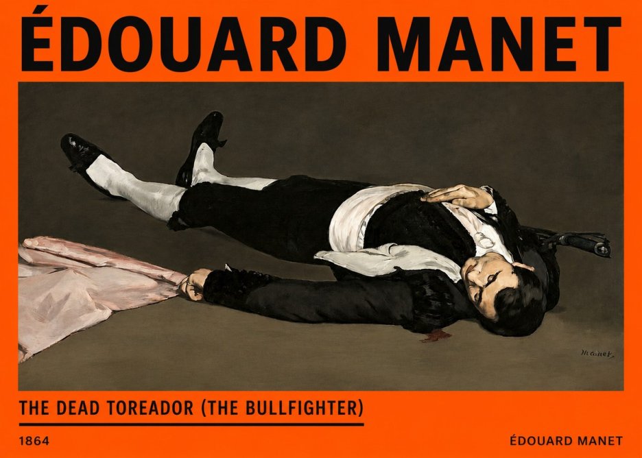 Édouard Manet The Dead Toreador (the Bullfighter) No2 - Poster