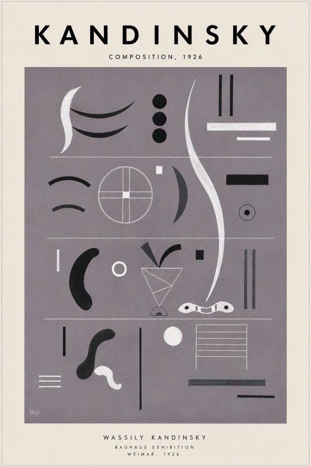 Kandinsky Composition I No6 - Poster