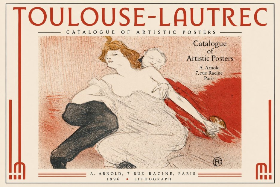 Toulouse-Lautrec Catalogue of Artistic Posters No6 - Poster