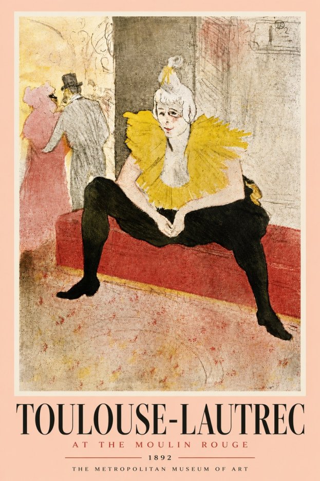 Toulouse-Lautrec At the Moulin Rouge X No6 - Poster