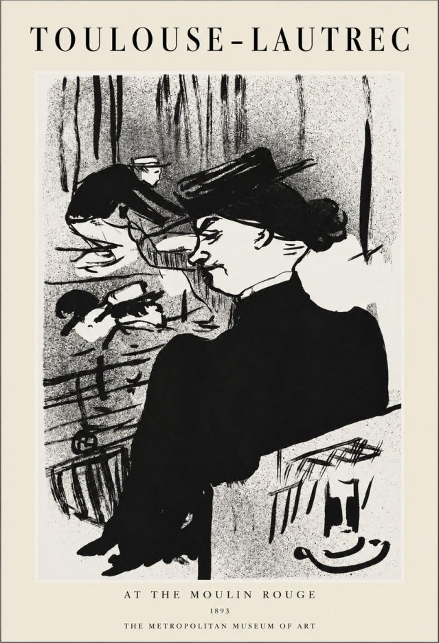 Toulouse-Lautrec At the Moulin Rouge XII No1 - Poster