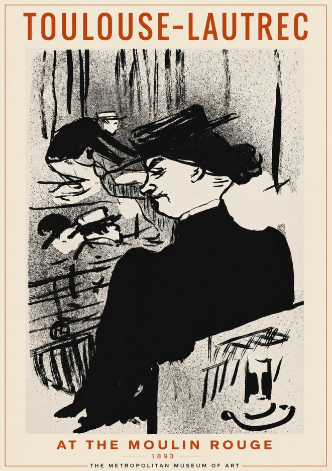 Toulouse-Lautrec At the Moulin Rouge XII No2 - Poster