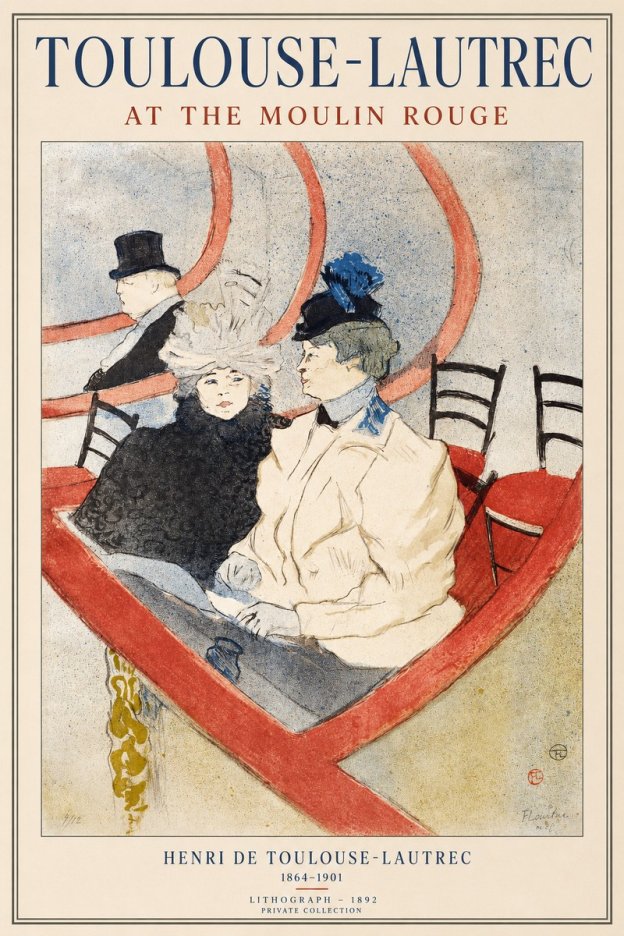 Toulouse-Lautrec At the Moulin Rouge XVI No1 - Poster